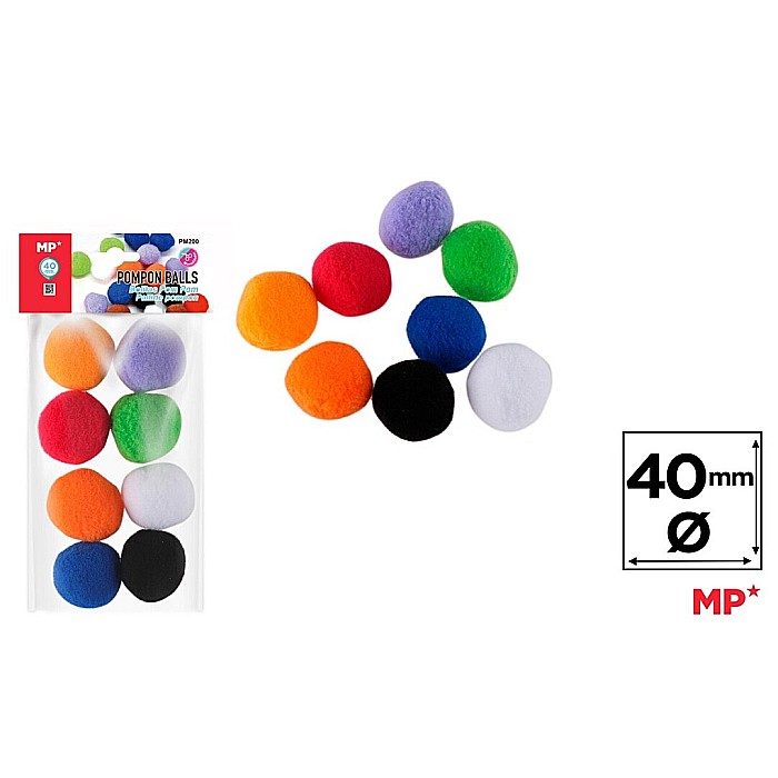 POMPOM IPB 40MM 8/SET COLOR PM200 [1]