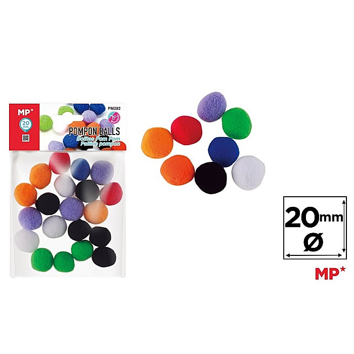 POMPOM IPB 20MM 20/SET PM202 [1]