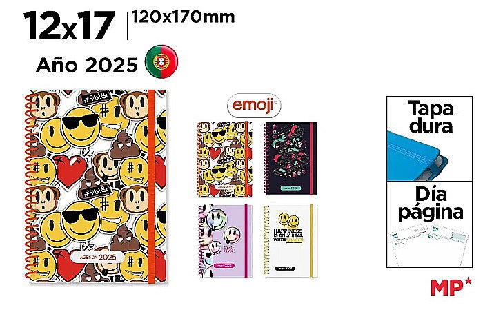 AGENDA IPB 120*170MM 2025 DATATA ZILNIC, SPIRA, CU ELASTIC, HARD COVER PB25PT-07 [1]