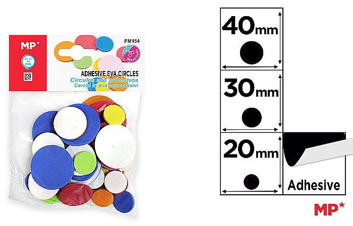CERCURI ADEZIVE SPUMA IPB 2CM, 3CM, 4CM CULORI ASORTATE PM154 [1]