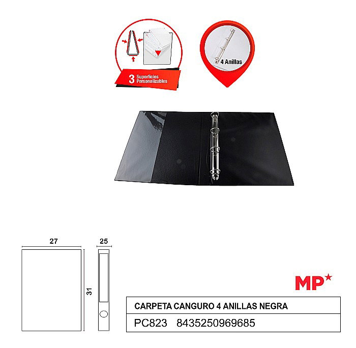 CAIET MECANIC A4 IPB 2.5CM 4 INELE NEGRU PC823 [3]