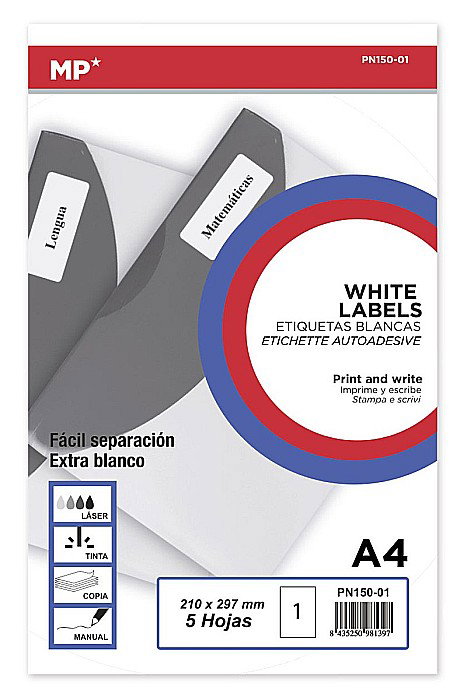 ETICHETE ADEZIVE IPB A4 5 COLI/SET PN150-01 [2]