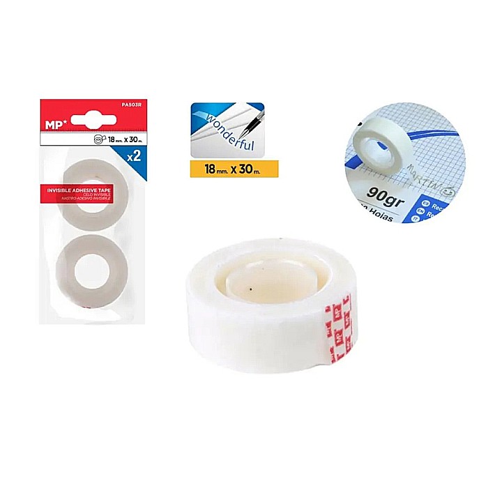 BANDA ADEZIVA IPB 18MM*30M INVIZIBILA 2/SET PA503R [2]