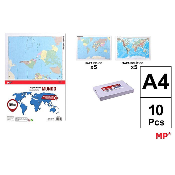 HARTA LUMII IPB A4 FIZICA SI POLITICA 10/SET PM103 [1]