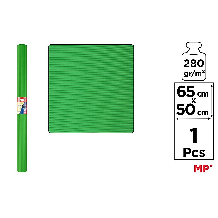 CARTON ONDULAT IPB 65*50CM 280GR VERDE PN593-12 [1]
