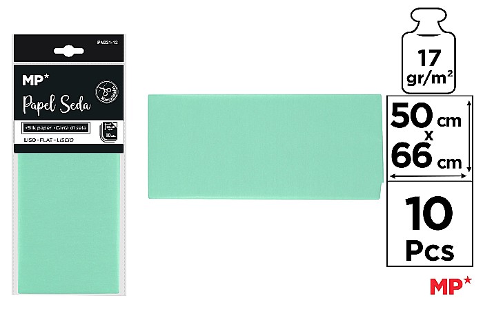 HARTIE DE MATASE IPB 50*66CM 10/SET VERDE DESCHIS PN221-12 [1]