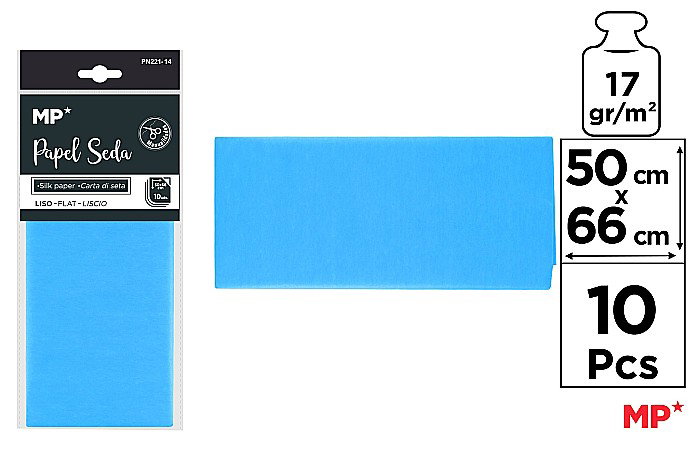 HARTIE DE MATASE IPB 50*66CM 10/SET AQUA PN221-14 [1]