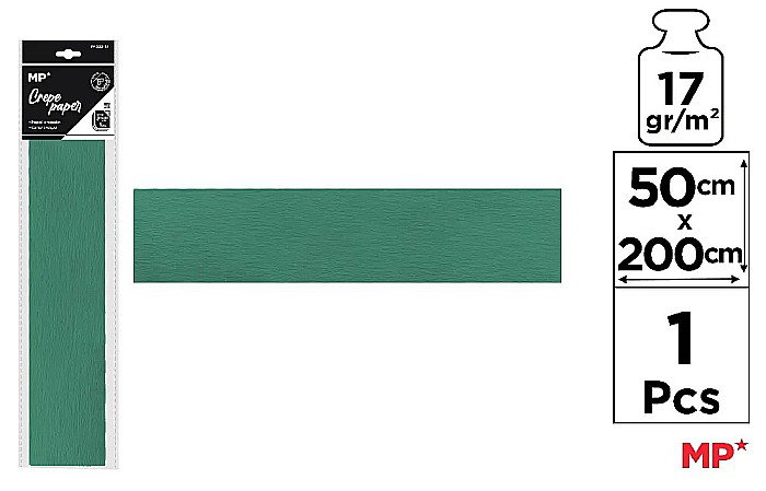 HARTIE CREPONATA IPB 50*200CM 17GR VERDE INCHIS PN222-21 [1]