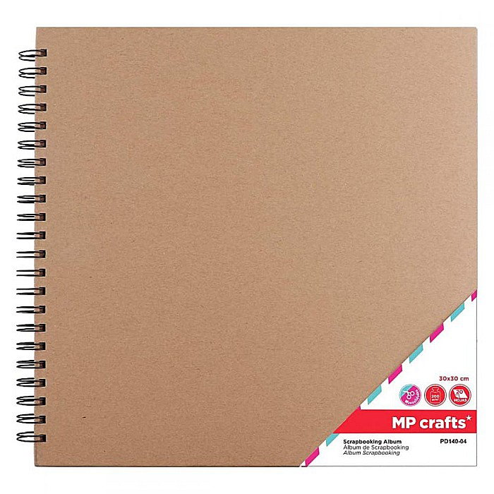 ALBUM IPB SCRAPBOOKING 30*30CM 200GR/M2 SPIRA KRAFT 20 DE COLI PD140-04 [1]