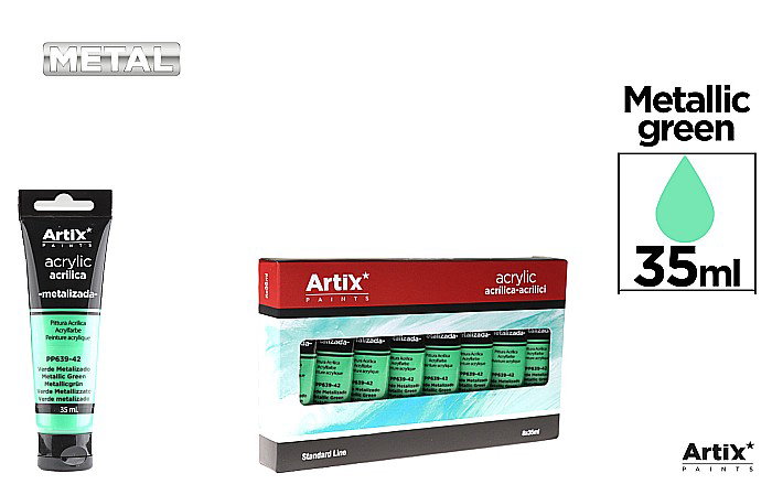 CULORI ACRILICE IPB 35ML VERDE METALIZAT PP639-42 [1]
