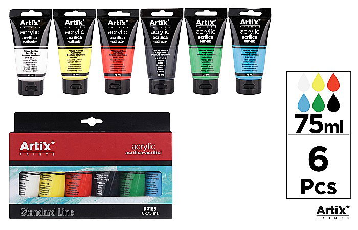 CULORI ACRILICE IPB 75ML 6/SET PP185 [1]