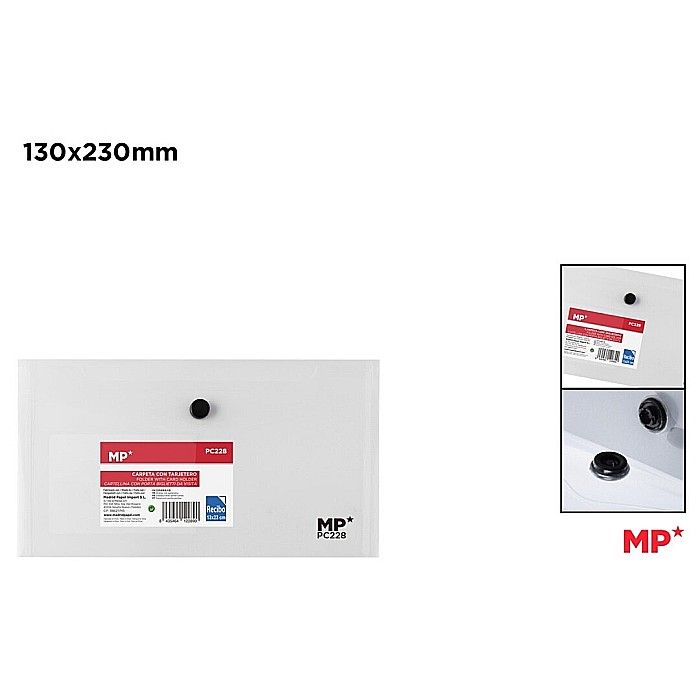 MAPA PLASTIC IPB 130*230MM CU CAPSA SI BUZUNAR PREZENTARE TRANSPARENT PC228 [1]