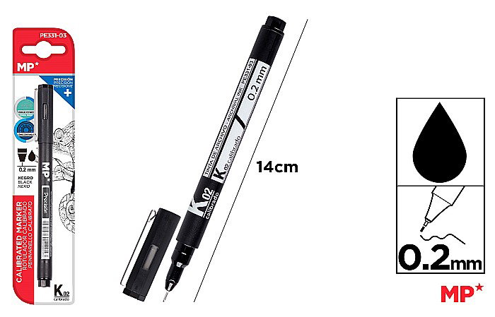 LINER IPB 0.2MM NEGRU PE331-03 [1]