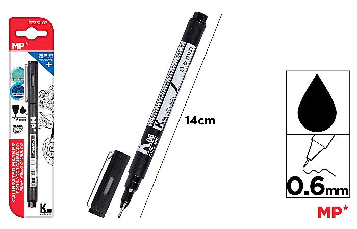 LINER IPB 0.6MM NEGRU PE331-07 [1]