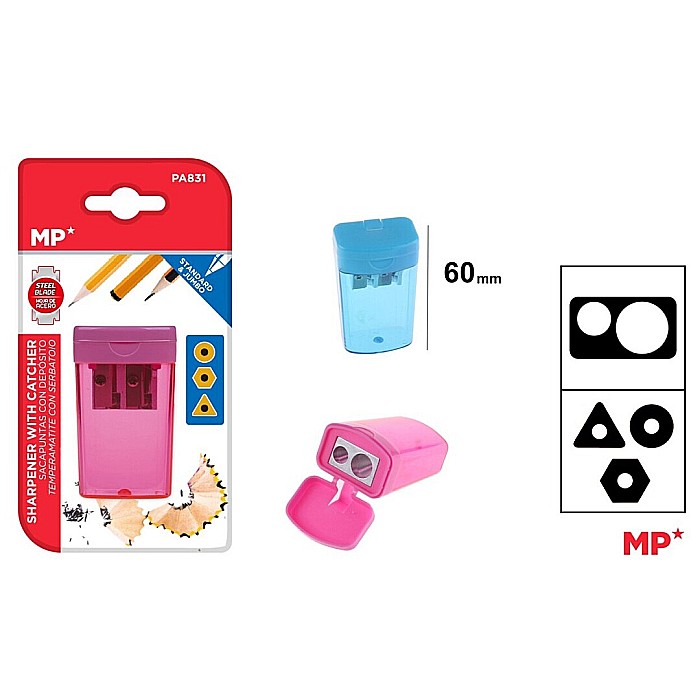 ASCUTITOARE DUBLA CU CONTAINER IPB PLASTIC 2 CULORI PA831 [1]