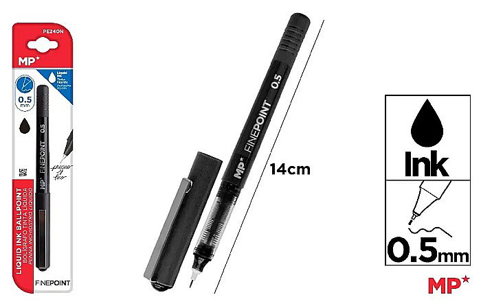 ROLLER IPB X5 GEL 0.5MM NEGRU PE240N [1]