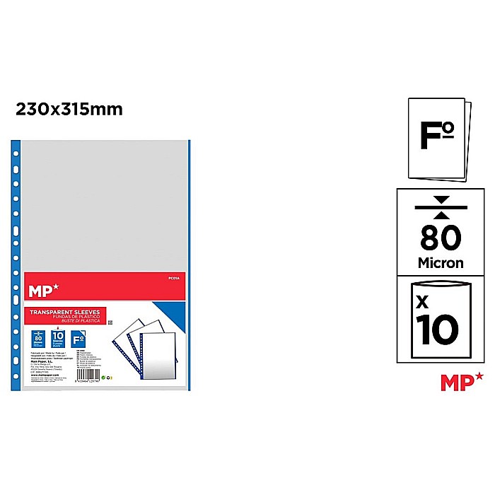 FOLIE PROTECTIE IPB A4+ 80 MIC 10/SET ALBASTRU AZUR PC01A [1]