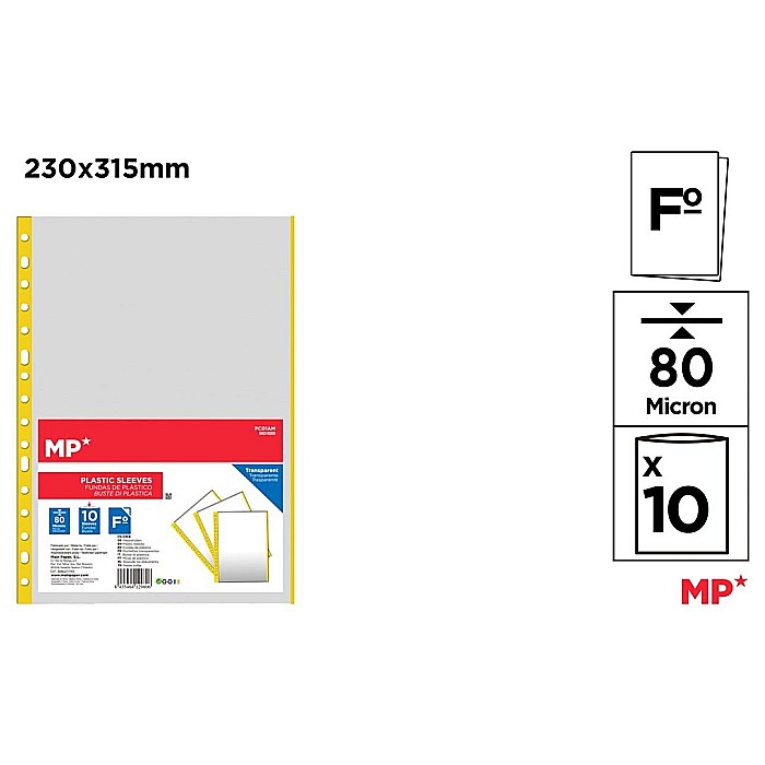 FOLIE PROTECTIE IPB A4+ 80 MIC 10/SET GALBEN PC01AM [1]