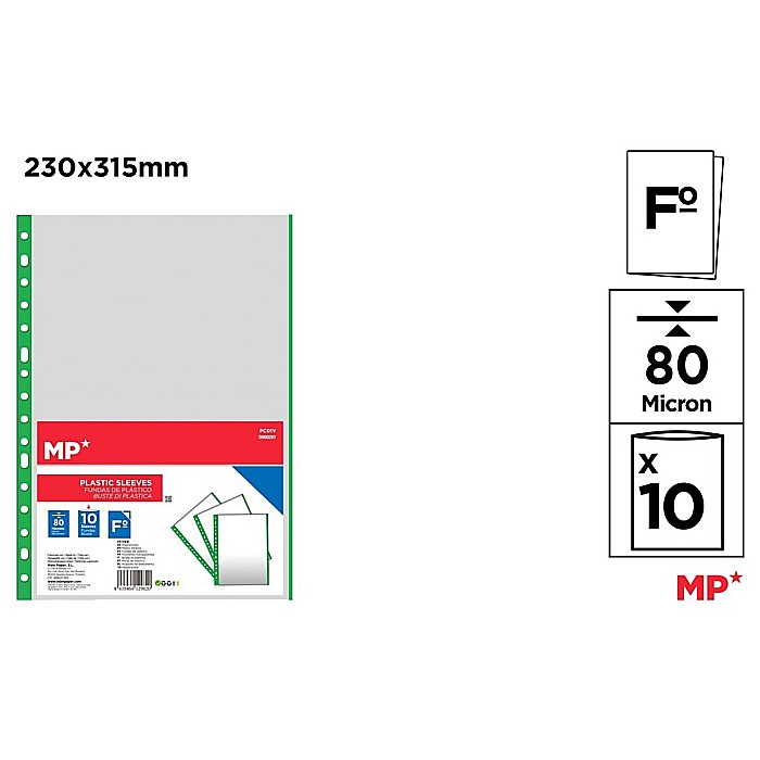 FOLIE PROTECTIE IPB A4+ 80 MIC 10/SET VERDE PC01V [1]