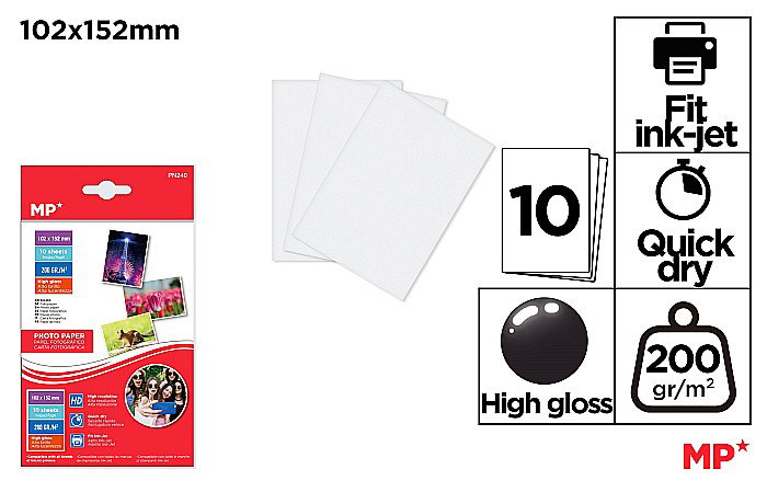 HARTIE FOTO IPB 102*152MM 200GR/M2 10/SET PN240 [1]