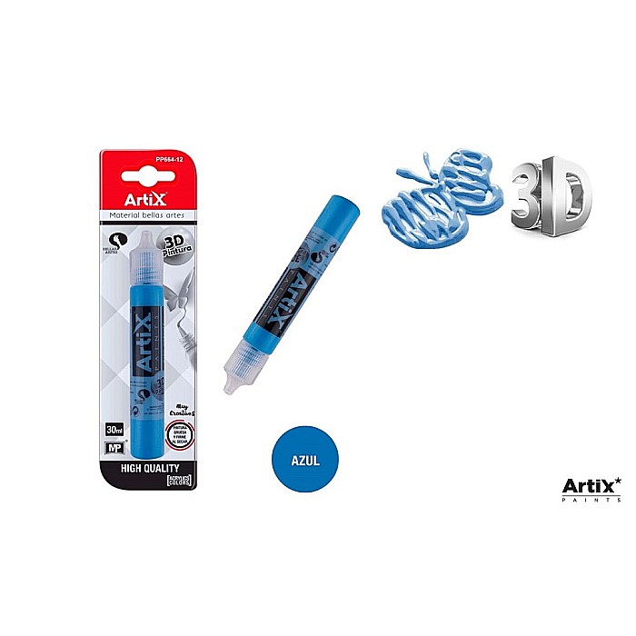 VOPSEA ACRILICA DECORATIVA IPB EFECT 3D 30ML ALBASTRU PP664-12 [1]