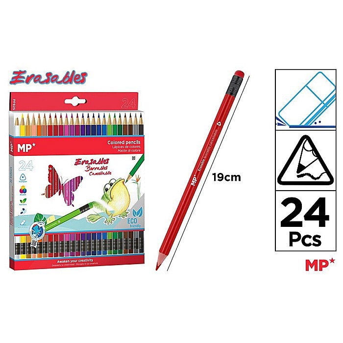 CREIOANE COLORATE IPB TRIUNGHIULARE CU RADIERA 24/SET PP825 [1]