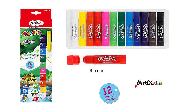 TEMPERA STICK IPB 12/SET ARTIX DIVERSE CULORI PP204-12 [2]