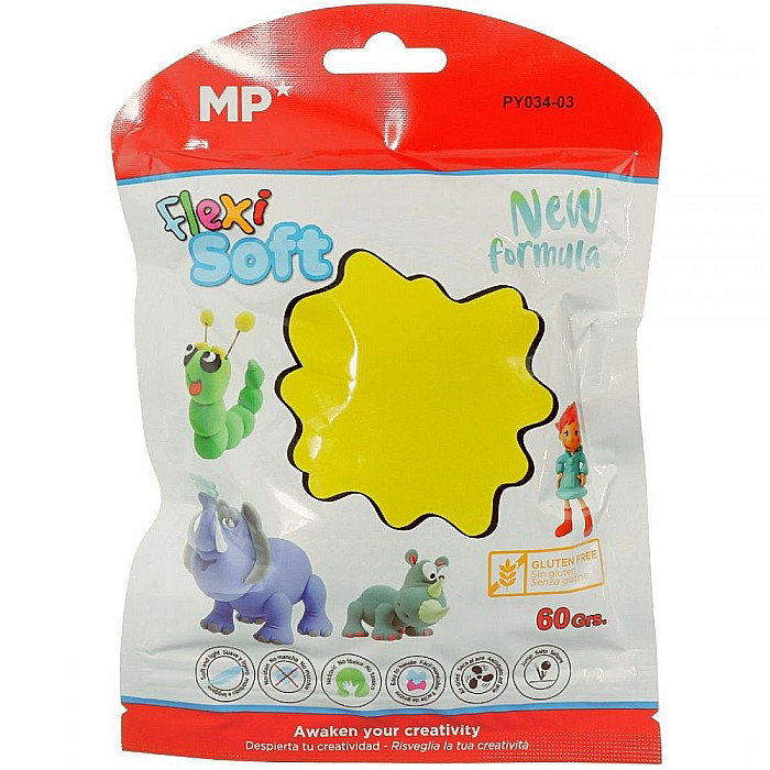 PASTA MODELARE IPB FLEXI SOFT 60GR GALBEN PY034-03 [2]