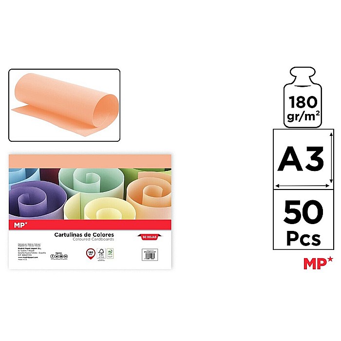 CARTON COLOR IPB A3 180GR 50/SET SEPIA PN429A3-07 [1]