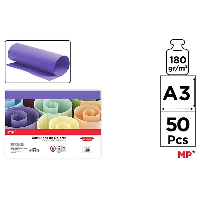 CARTON COLOR IPB A3 180GR 50/SET MOV PN429A3-13 [1]