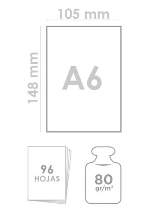 NOTES IPB A6 CERVANTES CU ELASTIC 96F CORAL PASTEL AR/ DR/ VE PB666 [2]