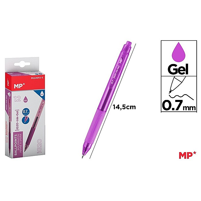 PIX GEL IPB 0.7MM CLICK FUCSIA PE226FU-S [1]