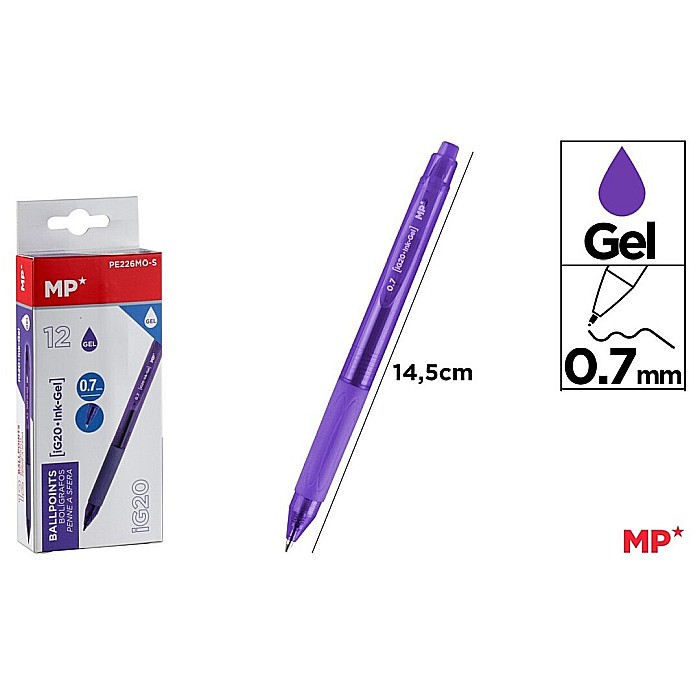 PIX GEL IPB 0.7MM CLICK VIOLET PE226MO-S [1]