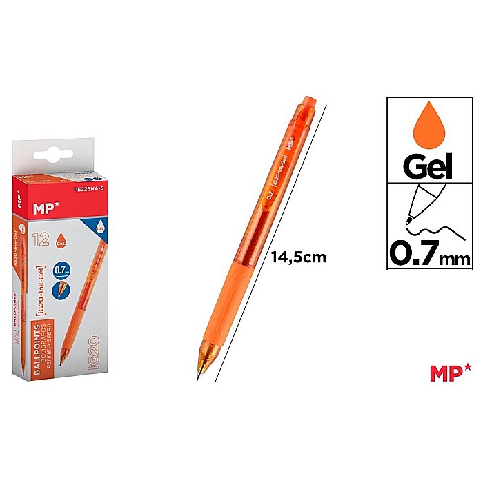 PIX GEL IPB 0.7MM CLICK PORTOCALIU PE226NA-S [1]
