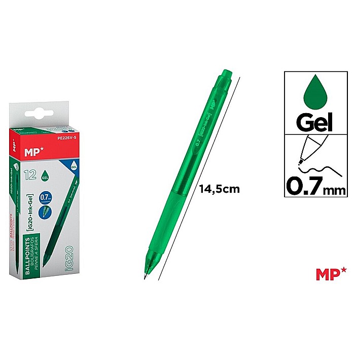 PIX GEL IPB 0.7MM CLICK VERDE PE226V-S [1]