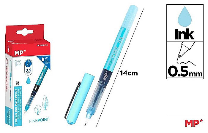 ROLLER IPB X5 GEL 0.5MM ALBASTRU DESCHIS PE240AC-S [1]