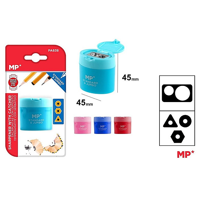 ASCUTITOARE DUBLA CU CONTAINER IPB PLASTIC CULORI ASORTATE PA838 [1]