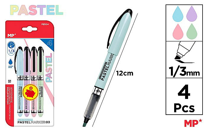 TEXTMARKER IPB 4/SET PASTEL VARF 1MM-3MM PE504 [1]