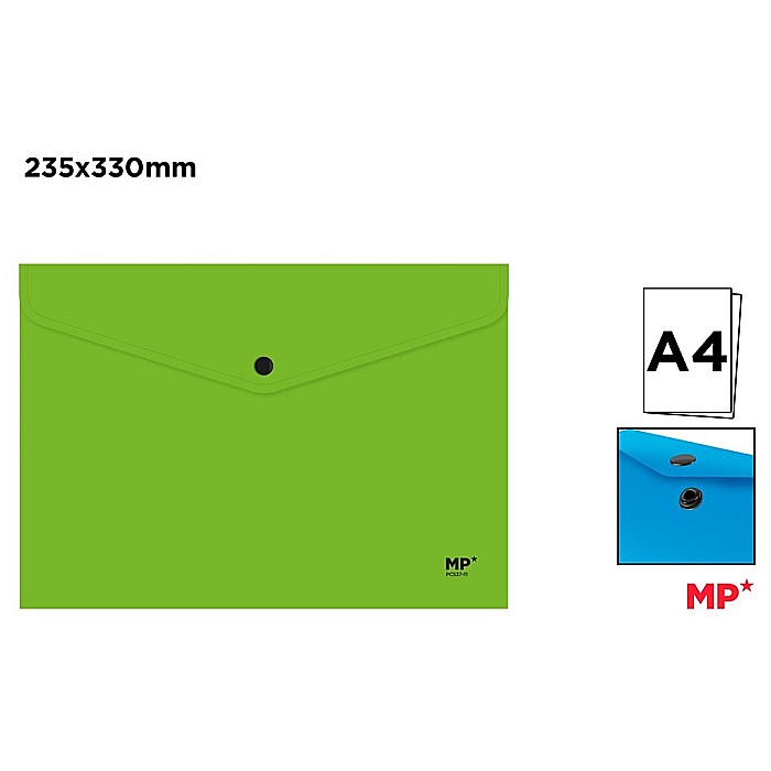 MAPA PLASTIC IPB A4 CU CAPSA VERDE PC537-11 [1]