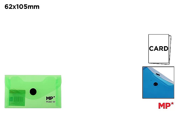 MAPA PLASTIC IPB A8 CU CAPSA VERDE TRANSPARENT PC547-07 [1]