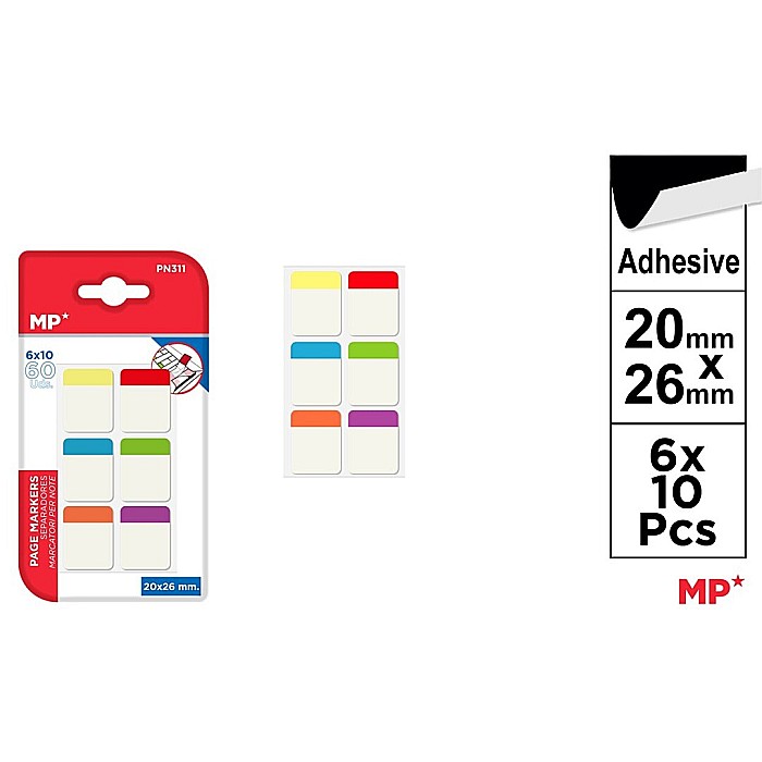 INDEX ADEZIV IPB PAGE MARKERS 20*26MM 6*10PCS PN311 [1]
