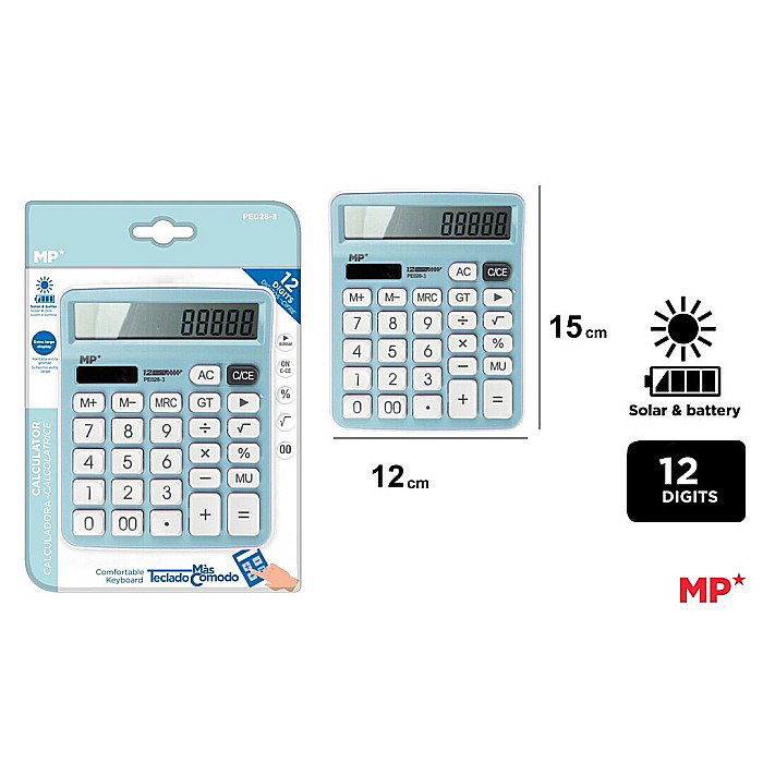 CALCULATOR BIROU IPB 12DIG ALBASTRU AZUR PE028-3 [1]