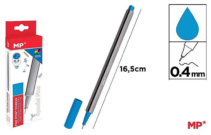 FINELINER IPB VARF 0.4MM ALBASTRU PE206CE-S [1]
