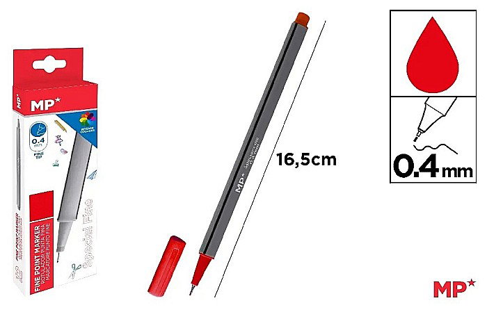FINELINER IPB VARF 0.4MM ROSU PE206R-S [1]