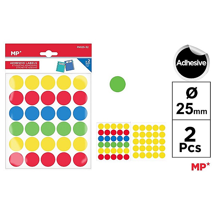 BULINE ADEZIVE IPB 25MM 2 COLI/SET 4 CULORI PN125-32 [1]