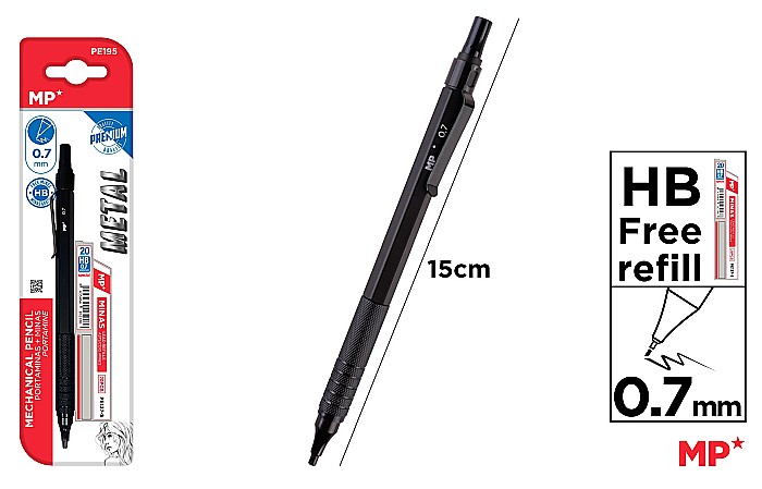 CREION MECANIC IPB METALIC PREMIUM+MINE 0.7MM NEGRU PE195 [1]
