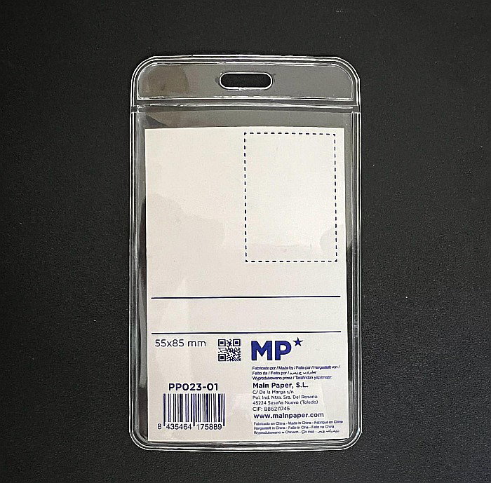 BUZUNAR ECUSON IPB 55*85MM VERTICAL PP TRANSPARENT PP023-01 [2]