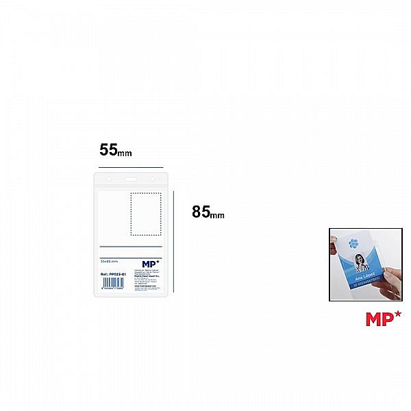 BUZUNAR ECUSON IPB 55*85MM VERTICAL PP TRANSPARENT PP023-01 [3]
