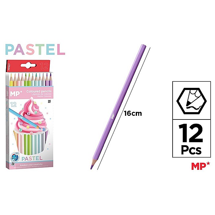 CREIOANE COLORATE PASTEL IPB HEXAGONALE 12/SET PP827 [1]