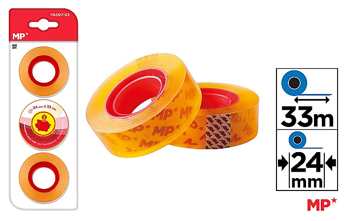BANDA ADEZIVA IPB 24MM*33M TRANSPARENTA 3/SET PA507-03 [1]